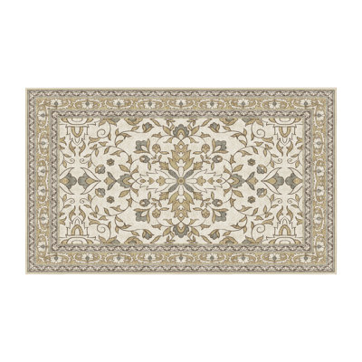 Carolita Chenille Washable Oriental Indoor Rug
