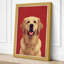 Golden Labrador Portrait Modern - Wrapped Canvas-912397376-912397436