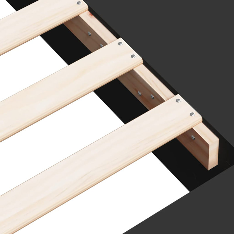 Vidaxl Bed Frame Engineered Wood, 160 x 200cm, Black