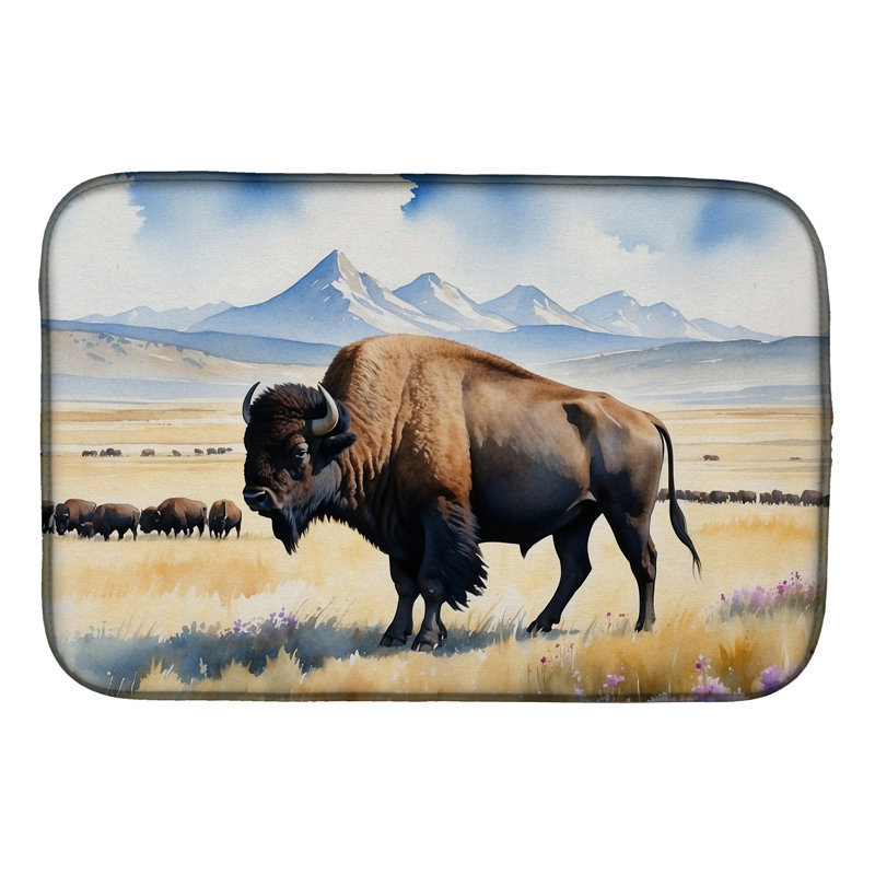 Tapis de séchage Prairie Bison
