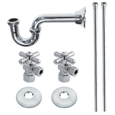 Kingston Brass Trimscape Traditional Plumbing Supply Kit Combo with P-Trap