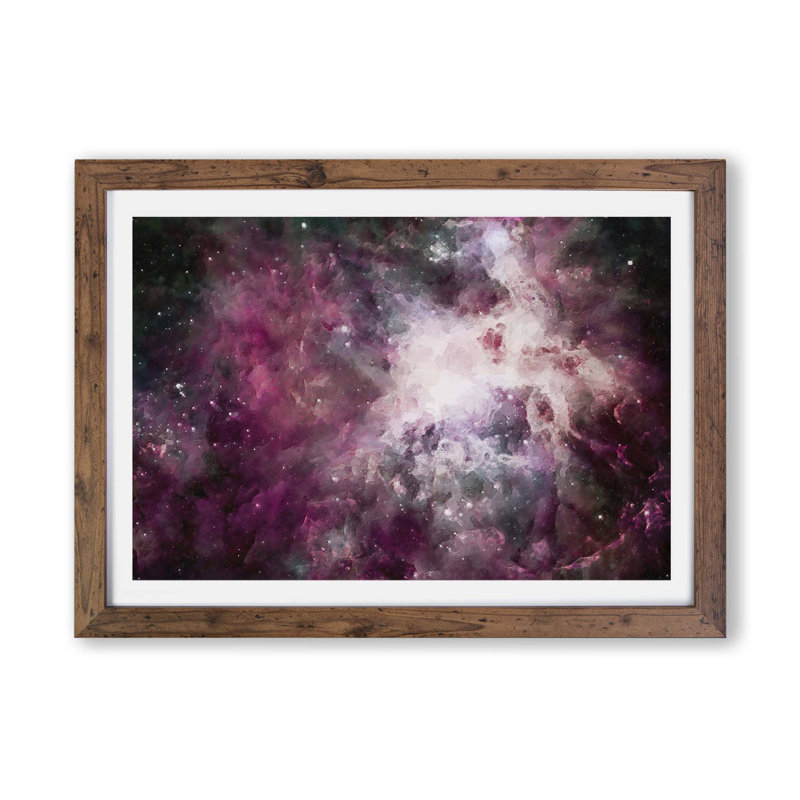 Universe Vol.53 - Framed Print, 62cm H x 87cm W x 2cm D, Walnut