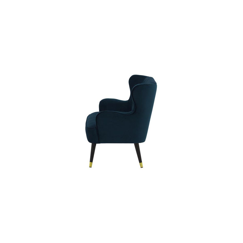 Airiel 2 Seater Velvet Sofa, Blue