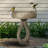 Bird Baths | 21.8" Modern Weather Resistant Pedestal Bird Bath for Garden Patio | Concrete Cement | Birdbath Single Tier Pedestal