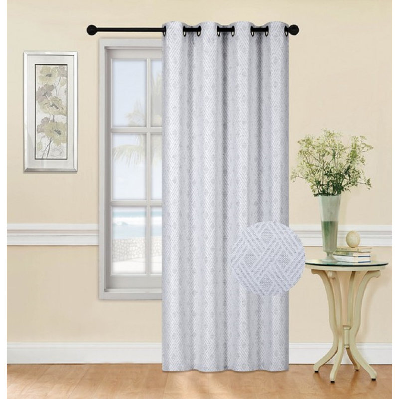 Panneau tissé en jacquard épais, Gris