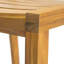 Ensemble de salle à manger d'extérieur 3 pièces en bois d'acacia
