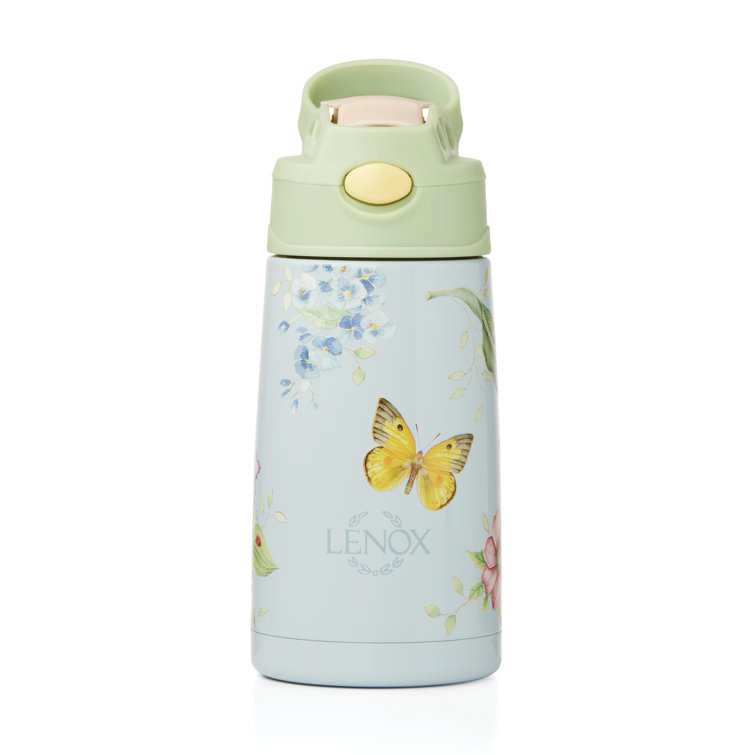Lenox Butterfly Meadow Light Blue Stainless Steel Kids Water Bottle