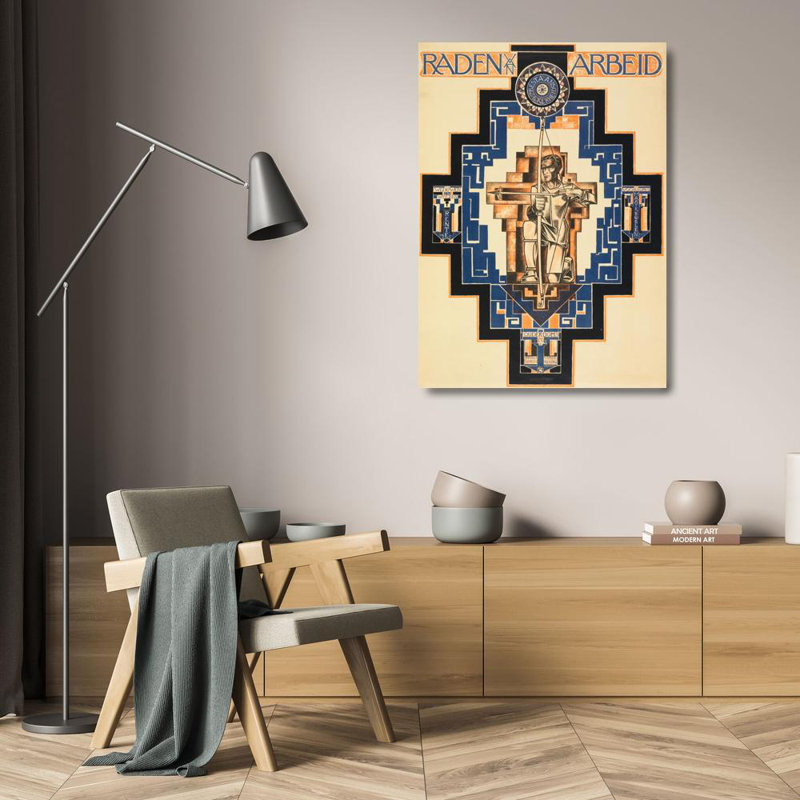 «Raden Arbeid» par MuseumPrints - Art mural sur toile tendue avec châssis, H 24 po x l 17 po