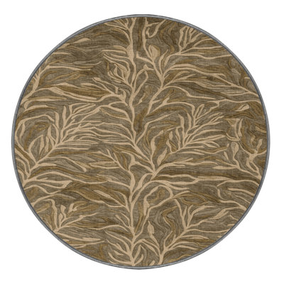 Machine Washable Nature Brown Area Rug