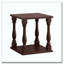 Table d'appoint antique couleur café