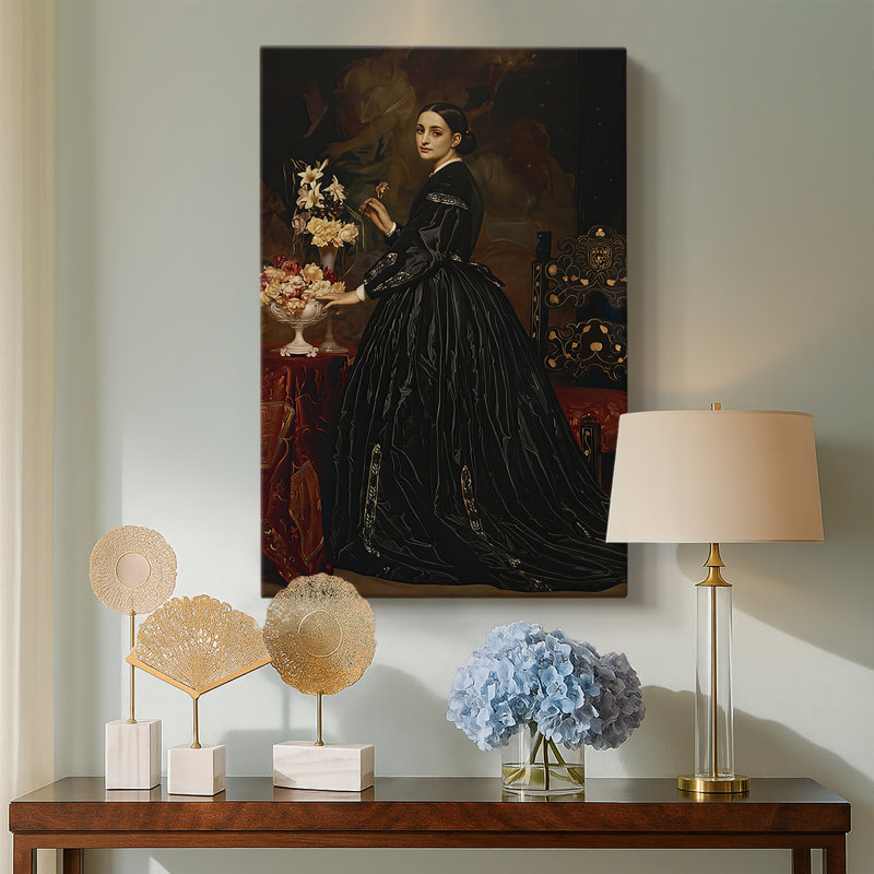 Mme James Guthrie, toile tendue par Sir Frederic Leighton, 18 x 27