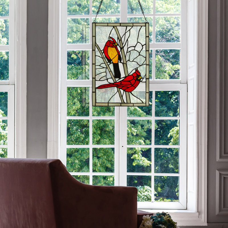 Northern Cardinal Window Panel