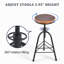 Tabouret pivotant en bois massif Jomarion-1332014967