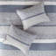 Ensemble de courtepointe réversible brodée jacquard 6 pièces, bleu marine, King/Cal King-136112032