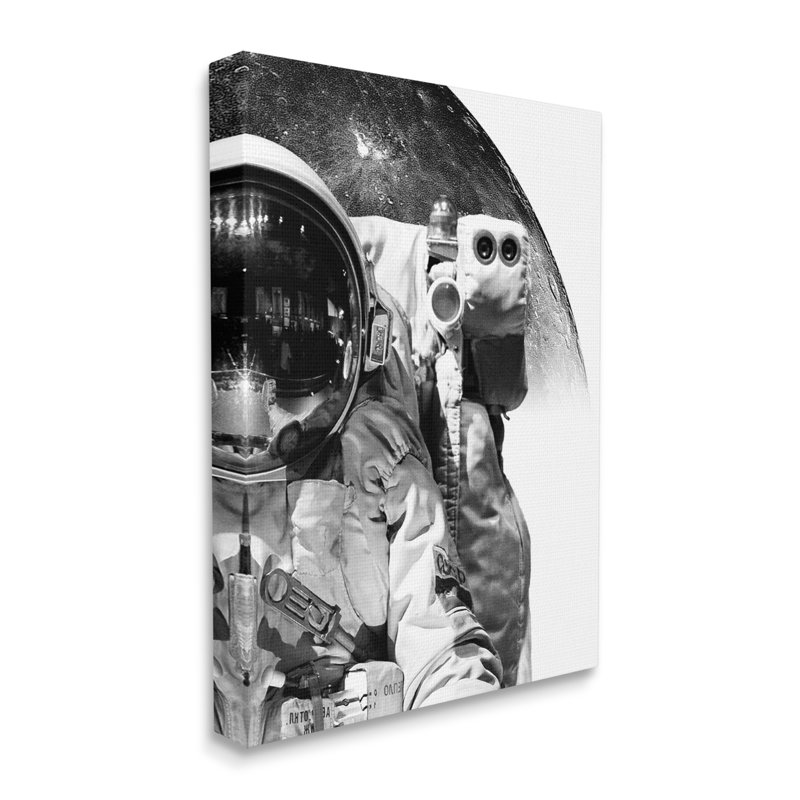 Mono astronaute lointain planète extra-terrestre par Brandon Wong - photographie sur toile tendue, Toile tendue