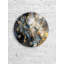 Horloge murale en verre trempé, horloge de conception abstraite en marbre, art veines dorées, horloge décorative, cadeau de pendaison de crémaillère, décoration murale moderne-1940711666-1940711669