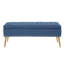 Banc de rangement rembourré en velours Kajana-1744313857