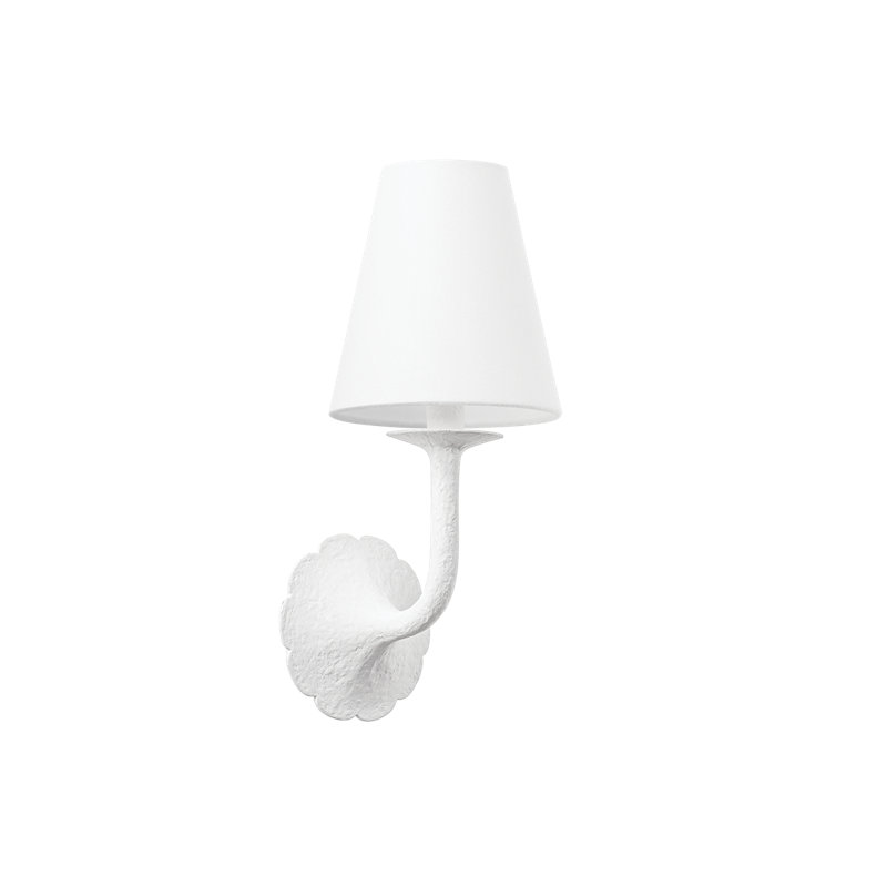 WINNIPEG WALL SCONCE, White Plaster