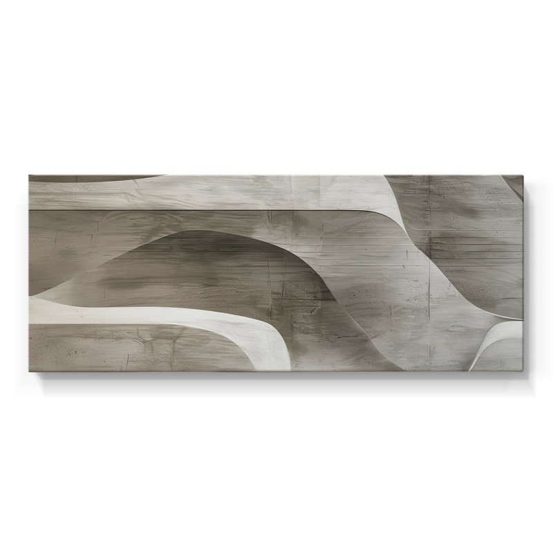Toile tendue avec châssis abstrait Series # 4 XCI, H 12 po x l 30 po