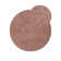 Handcrafted Microfibre Rug in Peach
