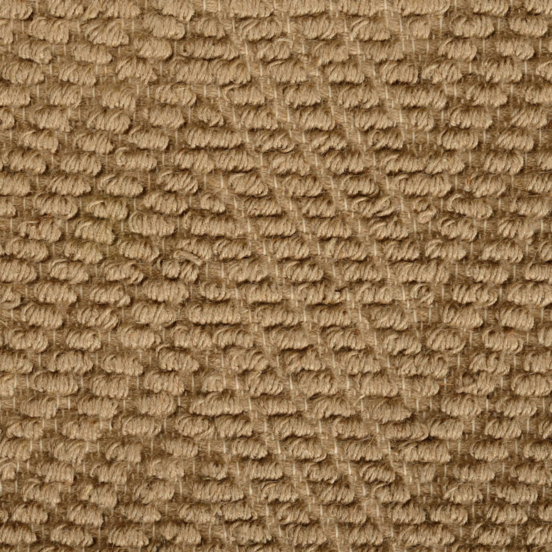 Radford Chevron Handmade Hand-Woven Flatweave Jute/Sisal Brown Area Rug, Rectangle 5'3" x 7'7"