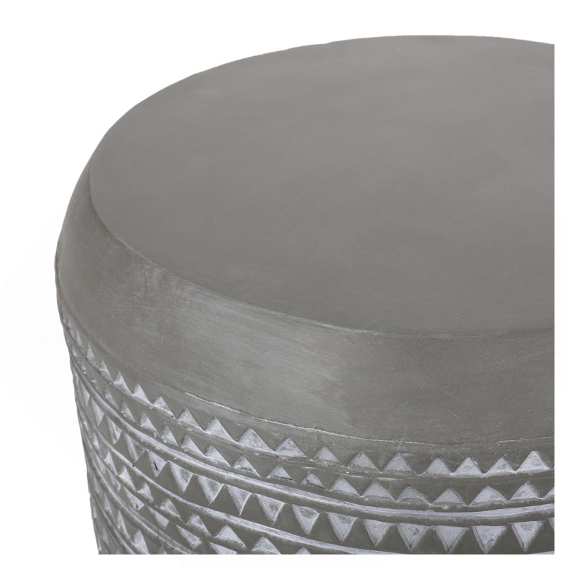 Outdoor Lightweight Concrete Side Table