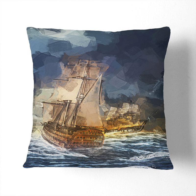 Square Throw Cushion, 55cm H x 55cm W x 20cm D, Stone