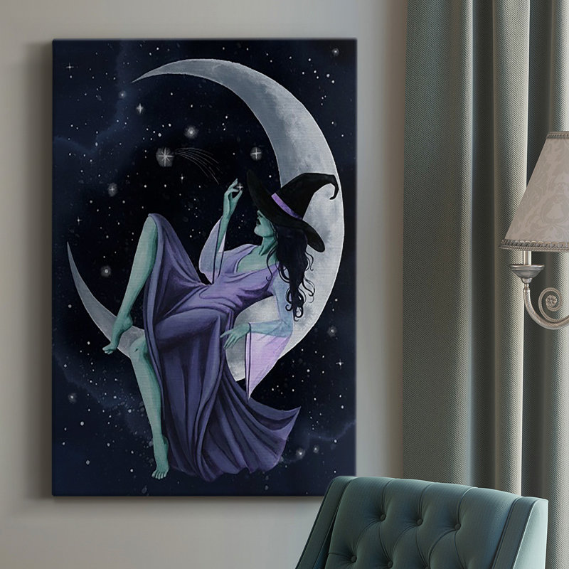 Star Sorceress I, toile tendue avec châssis de qualité supérieure - prête à être accrochée, H 48 po x l 32 po x P 1 po