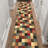 Homeline Non-Slip Rubberback Checkered Indoor Runner Rug, Multicolor-46649178