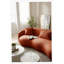 Canapé incurvé moderne de 93,6 pouces de style Mid-Century, canapé en tissu Boucle pour chambre à coucher-30013052