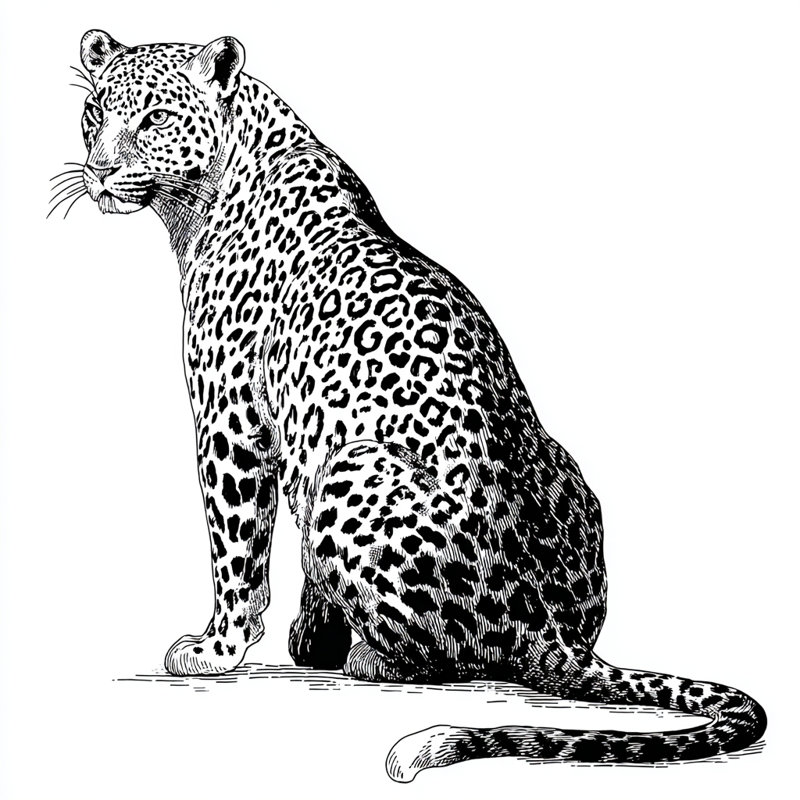 «Classic Leopard», art mural sur toile tendue, 20"W x 20"H x 1.5"D