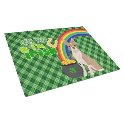 Planche à découper en verre trempé avec pieds antidérapants St. Patrick's Day