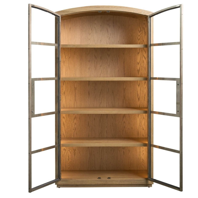 Avaline Scribe Lighted China Cabinet, Skylark