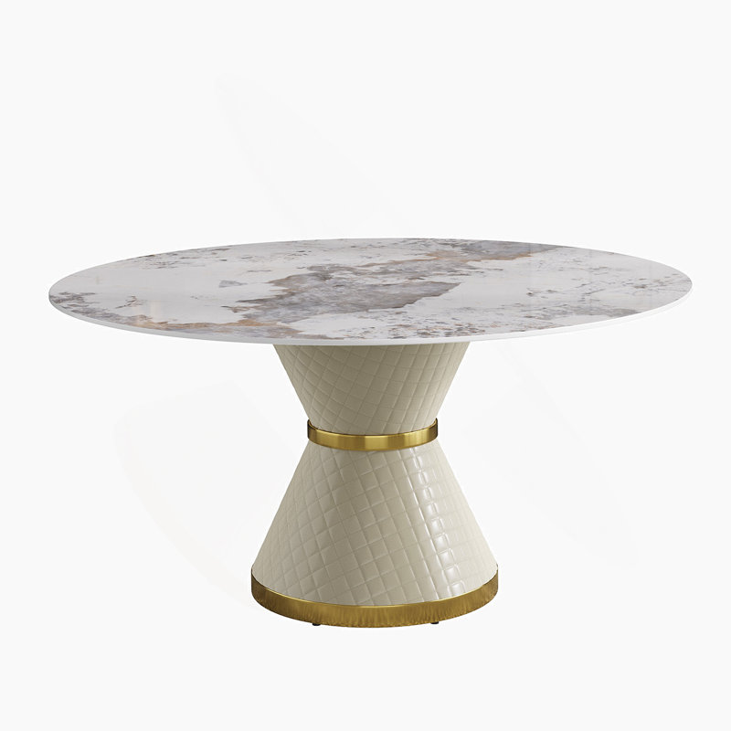 Mercer41 Modern Round Dining Table With Pedestal Base | Wayfair