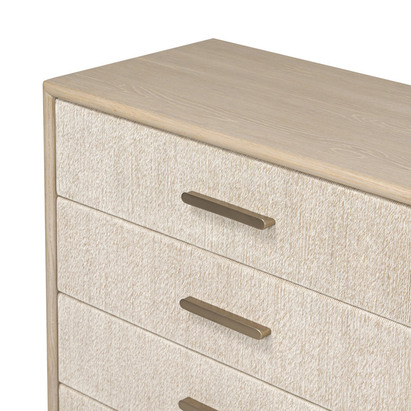 Rosenell 8 Drawer Dresser, Natural Oak Veneer