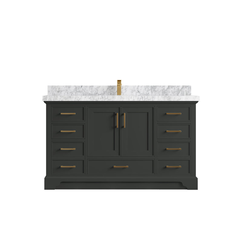 Meuble-lavabo simple avec plateau Charlotte 60