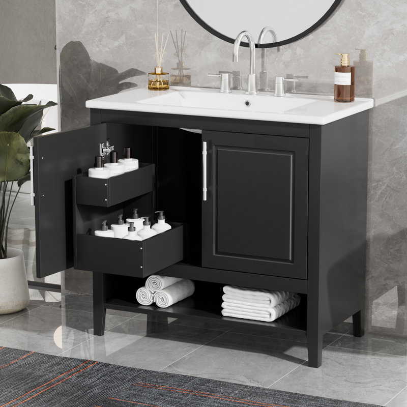 Meuble-lavabo simple 36 po Sawan