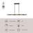 Selene 4-ft Black dimmable LED Linear Pendant-124959279