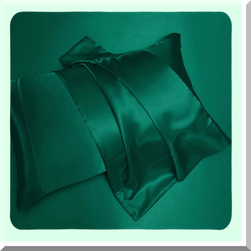 Luxury Soft Queen Bedding Set - 6 Piece Deep Pocket Rich Silky Sheets & Pillowcases in Blackish Green. Stain-Resistant, Wrinkle-Free for Honeymoon Comfort.