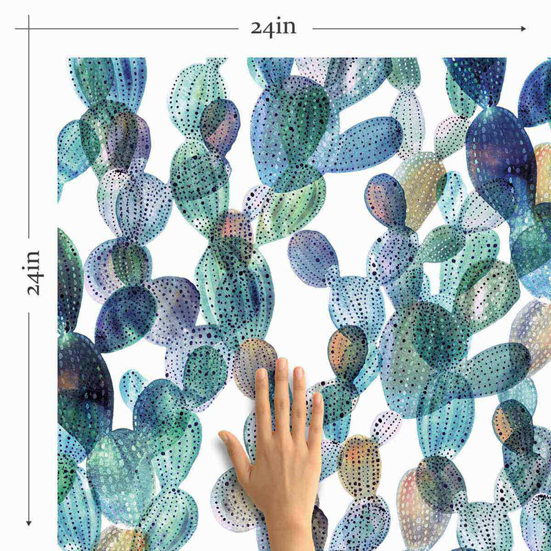 Peel & Stick Floral Tile, 126" L x 24" W