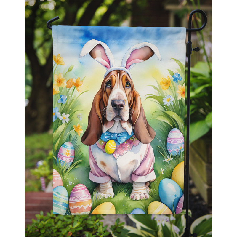 Easter Egg Hunt Double Sided 15.5'' H x 11.25'' W Polyester Easter Garden Flag