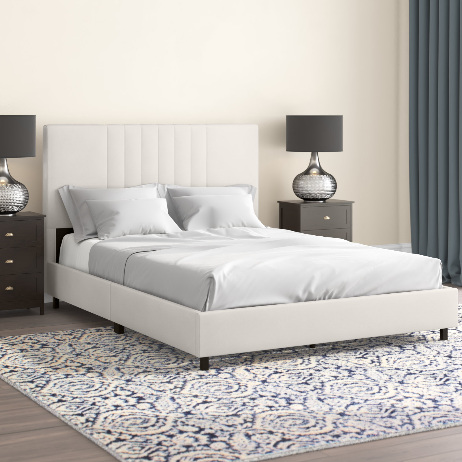 Wade Logan® Audraya Upholstered Platform Bed & Reviews 