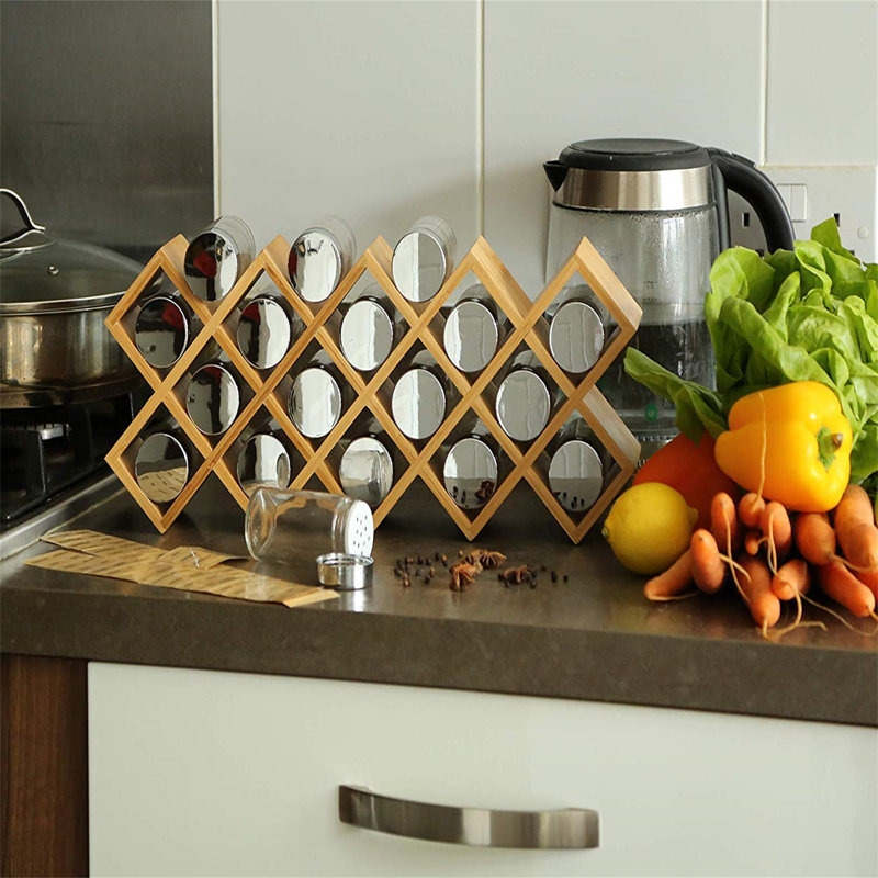 Ricketson Freestanding Wood Spice Rack