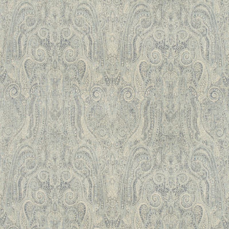 Manor House Foxhill Paisley Fabric, Denim