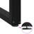 Symple Stuff Coffee Table Legs U-Shaped 2 Pcs Black Steel-443102700