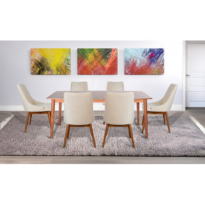 Sunny Designs Mid-Century Wood Dining Set