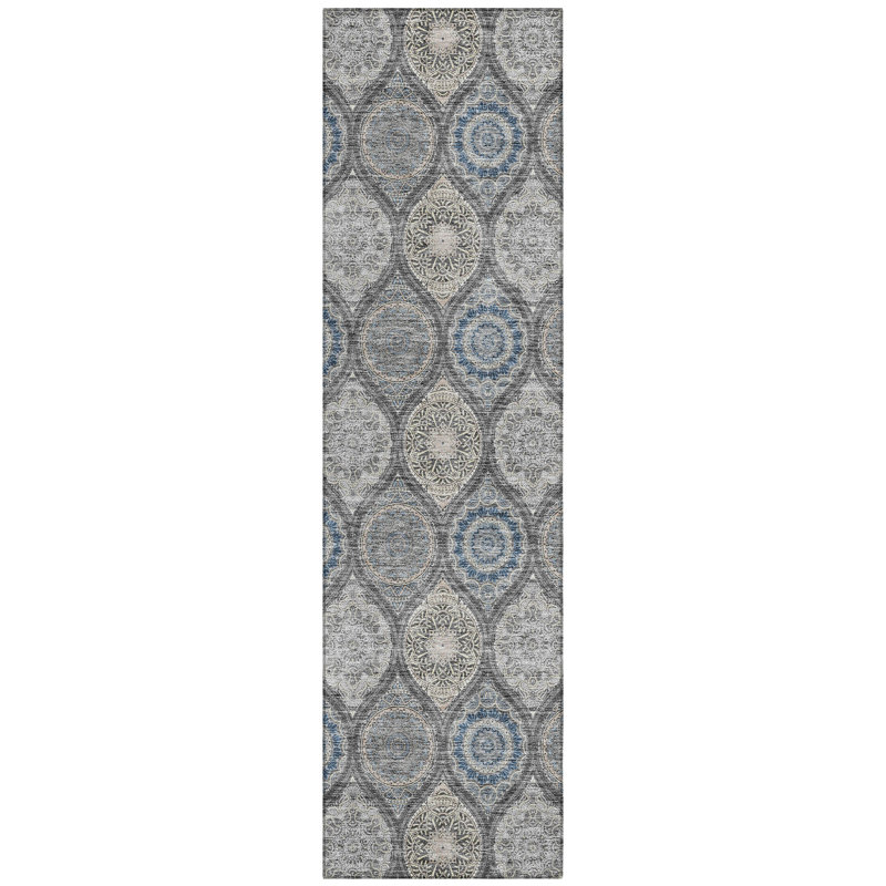 Tapis Chayden avec envers antidérapant, Tapis de couloir 2 pi 3 po x 7 pi 6 po