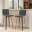 65 CM Swivel Bar Stools With Back Faux Leather Upholstered-119423182-124571191