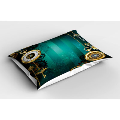 Steampunk Polyester Sham Set