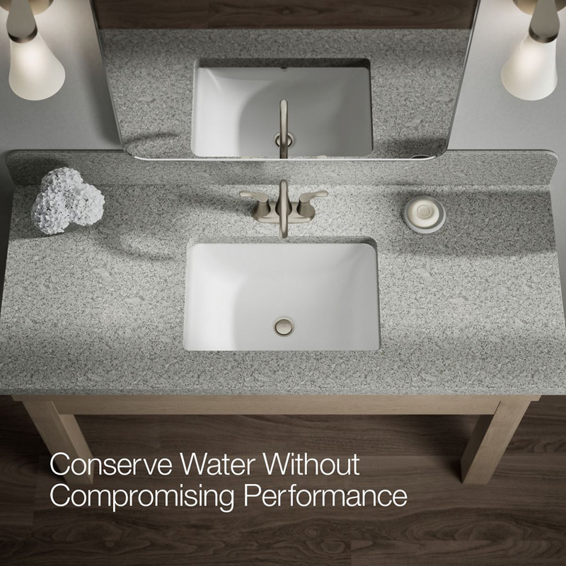 Simplice Centerset Bathroom Sink Faucet, 1.0 Gpm, Vibrant Brushed Nickel, 1 GPM